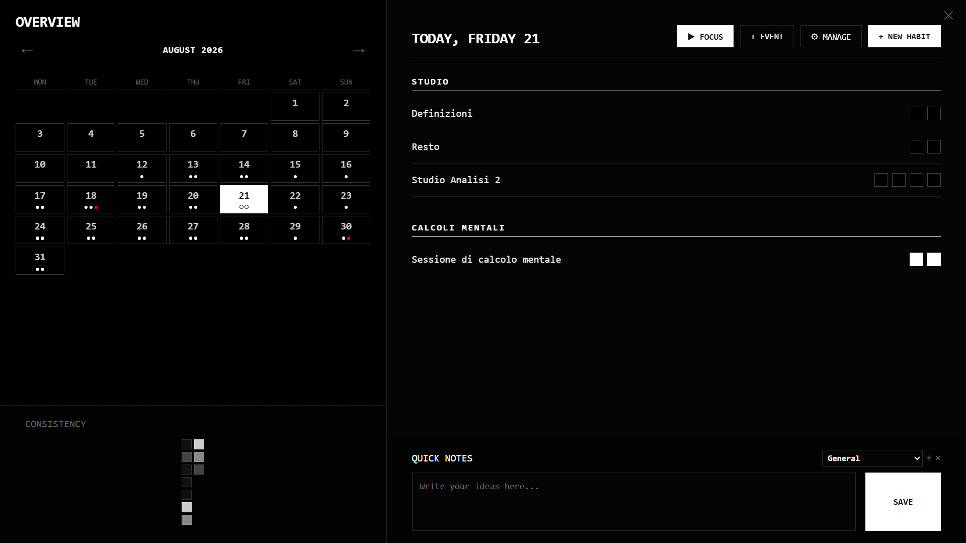 Dashboard Overview