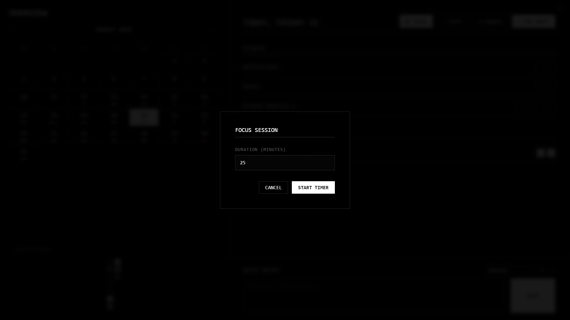 Timer Setup